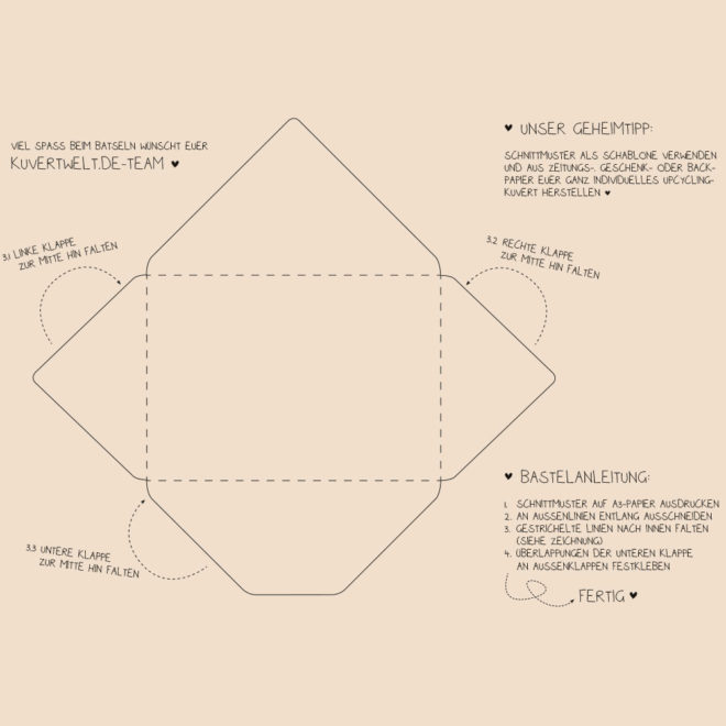 Bastel dir doch deinen eigenen Briefumschlag - Lilli & Luke